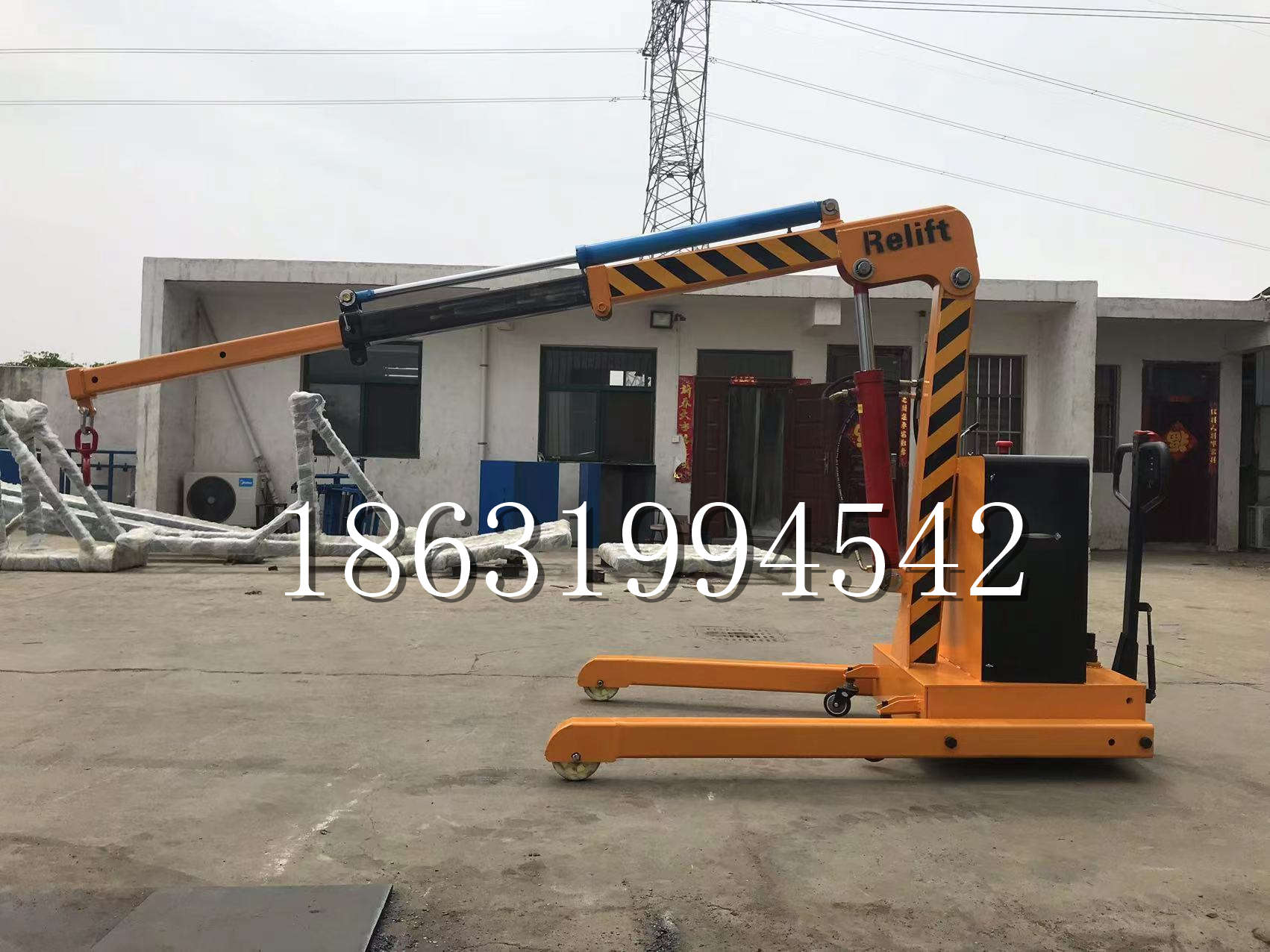 双滦区久征定做3吨三轮随车吊 农用园林绿化移树吊 平板工程用小吊机